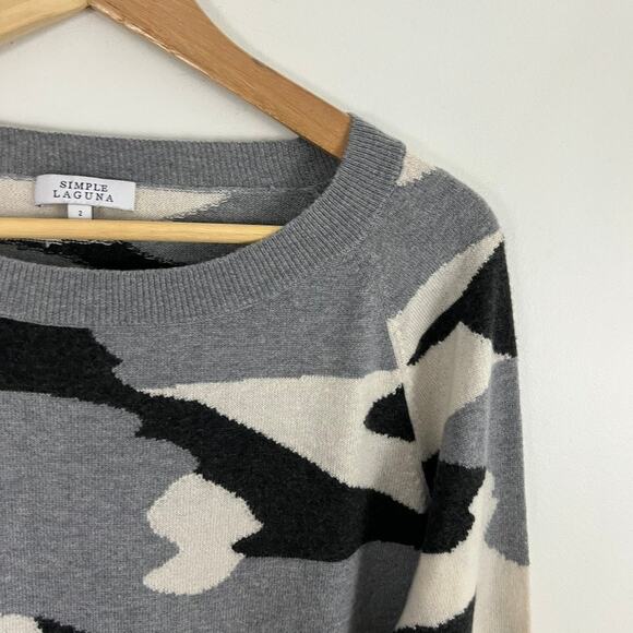 Simple Laguna Sweater Cashmere Silk Blend Women Size 2 Medium - Picture 7 of 11